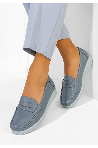 B T Shoes Mocasini dama Elesya albastri