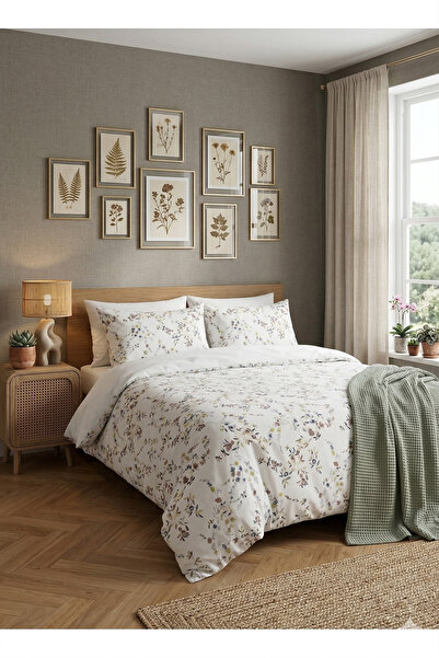 Home Double Floral Patterned Duvet Cover Set