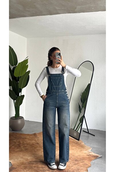 Weekeep Y2K Jean Trend Salopet Overalls