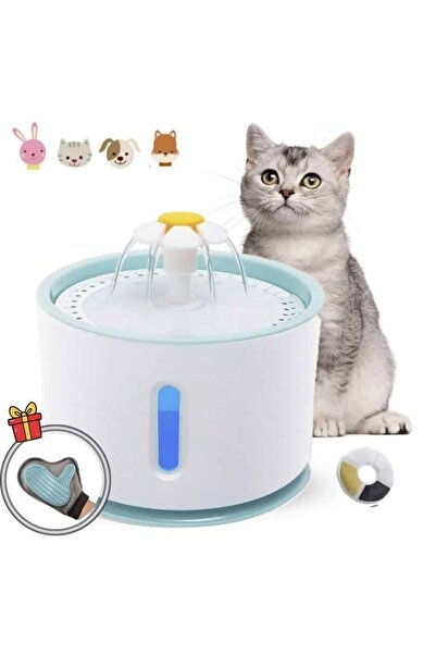 OEM Συντριβάνι νερού 2.4 λίτρων με LED και USB για γάτες και σκύλους + ΔΩΡΟ γ...