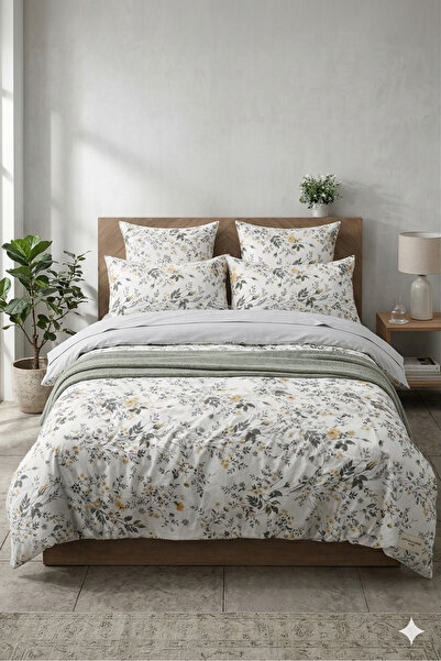Home Double Floral Patterned Duvet Cover Set