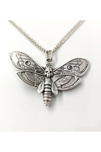 MİLALAZO Gothic Punk Moth Necklace