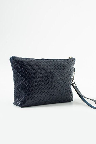 LUNABLU Women's Knitted Patterned Clutch Bag