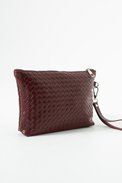 LUNABLU Γυναικεία πλεκτή τσάντα clutch με σχέδια