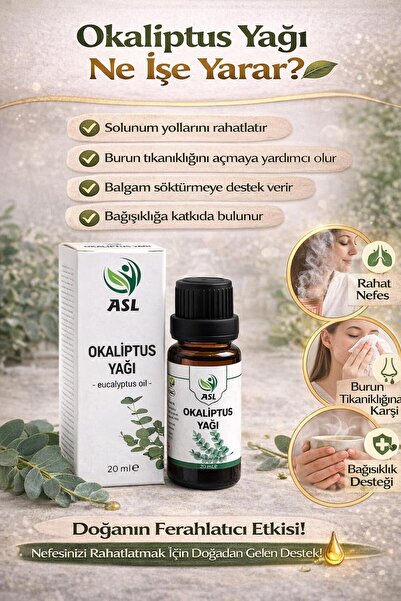 ASL Saf Okaliptus Yağı 20 Ml. (eucalyptus Oil)