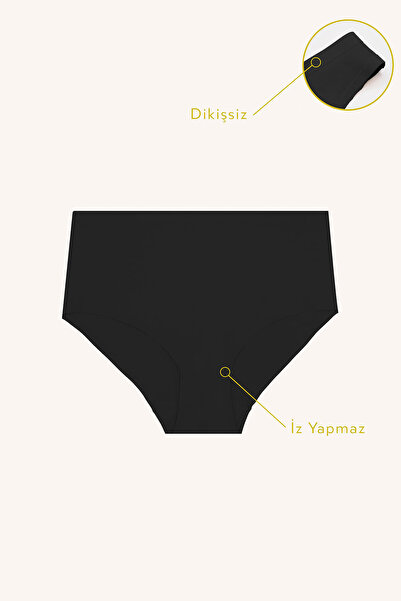 NBB Γυναικεία Ψηλόμεσα Βασικά Σλιπ/Εσώρουχα χωρίς ραφές, χωρίς σημάδια, σετ 5...