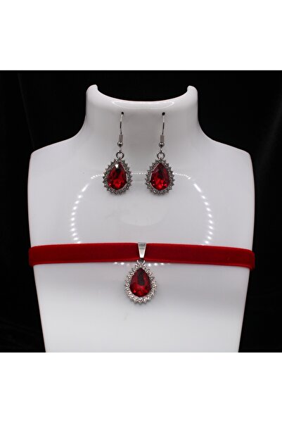 Mournbelle Victorian / Vintage Işıltılı Kadife Set (El Yapımı)