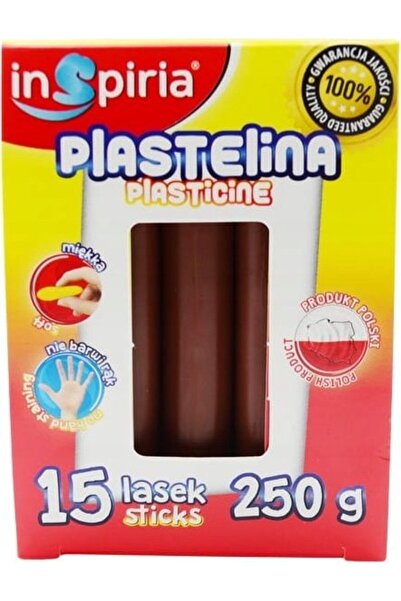 Inspiria Plastilină maro 15 bețe 250g