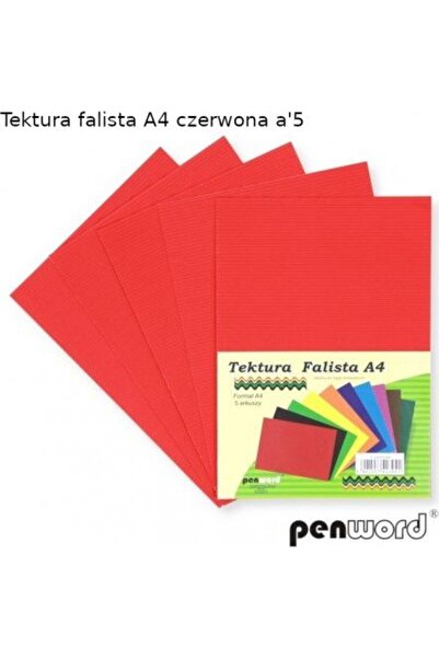 PENWORD Carton ondulat A4 roșu, 5 buc.