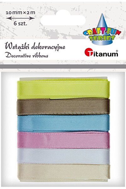Titanum Inserții din satin 10mm/2m 6 culori