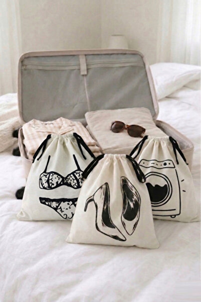 Paris Home Οργανωτής βαλιτσών, Σετ 3 τεμαχίων - Γυναικεία παπούτσια / Εσώρουχ...