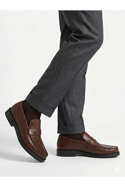 oktay kundura Genuine Leather Eva Sole R042 Rok Men's Shoes