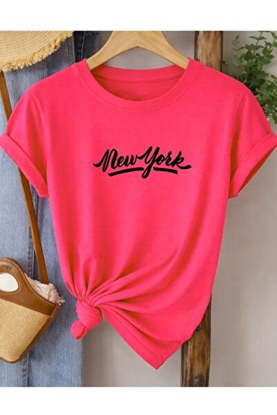 Pink Sky Oversize T-shirt 100% βαμβακερό Unisex Άνετη εφαρμογή Τάση Νέα Σεζόν