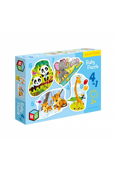 Other Puzzle pentru copii 4 în 1 Animale sălbatice