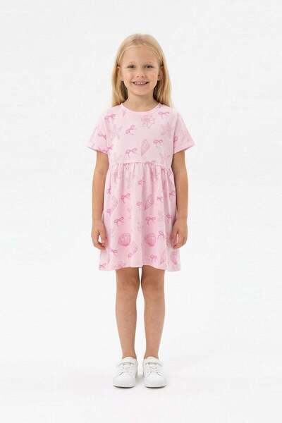 bunny hopp Κοντομάνικο φόρεμα για κορίτσια με θέμα τη θάλασσα Bunnyhopp - 100...