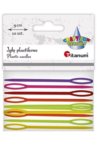 Titanum Ace de plastic 90mm, culori asortate, 10 buc.