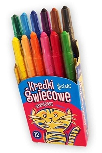 tetis Creioane cerate 12 culori Graphed Crayons - KT010-AB