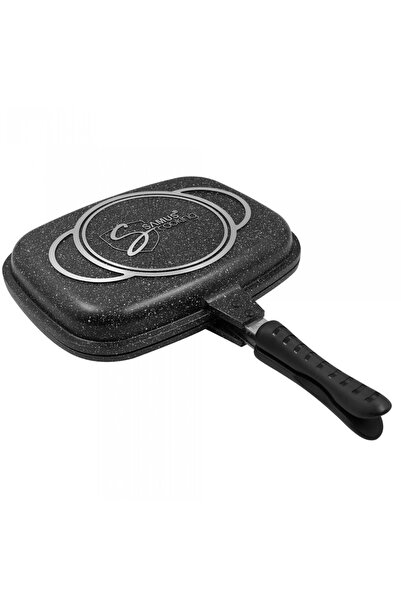 Samus Tigaie grill dublu TOL3232-GC TOLEDO LINE, dreptunghiulara, aluminiu tu...