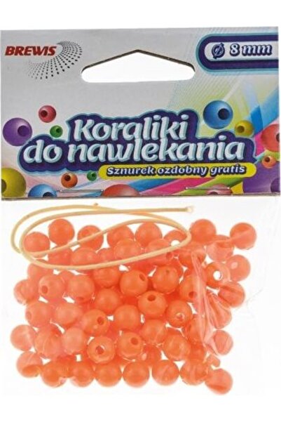 Other Mărgele pentru înșirare portocalii + șnur 8mm 16g