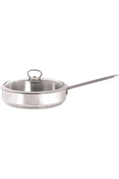 Metalac Tigaie 2.4l cu capac din sticla Kulinaria inox/24cm/2.4l