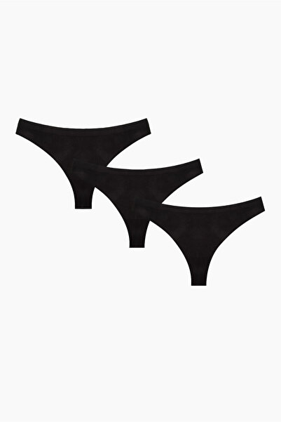 NBB Set de 6 chiloți/stringuri de bază pentru femei, cu talie joasă, fără cus...