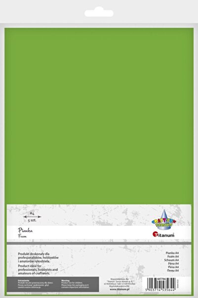 Titanum Spumă A4 5 buc verde
