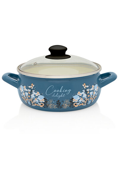 Metalac Cratita 1.5l capac sticla Cooking Delight email/16cm/1.5l