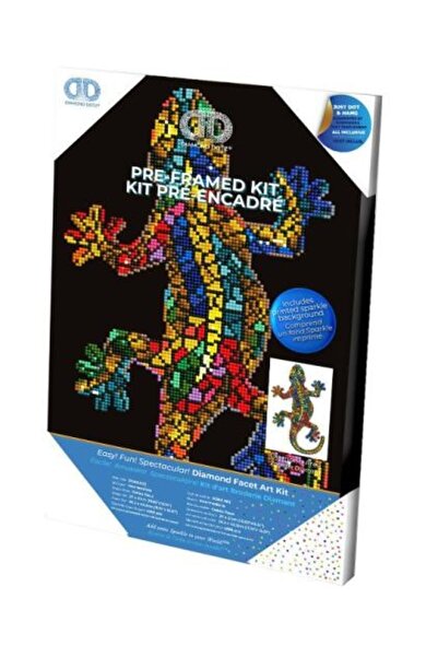 diamond dotz Broderie cu diamante Dotz Gekko șopârlă paua 29x43cm DDK6002