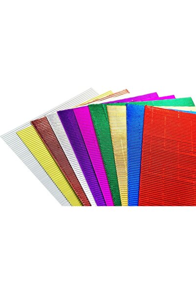 PENWORD Carton ondulat metalizat A4, 10 bucăți