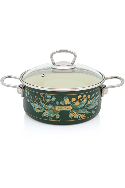 Metalac Saucepan 2.75l with glass lid Golden Times enamel/20cm/2.75l