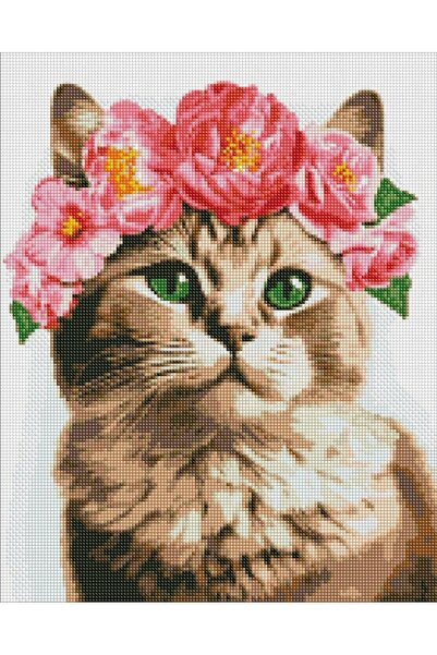 ideyka Mozaic cu diamante - Pisicuță sofisticată 40x50cm