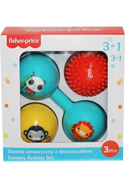 FISHER PRICE Set senzorial cu clopoțel 3 în 1