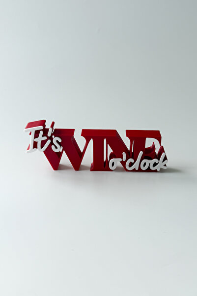 sin istanbul "It's Wine O'clock" Masaüstü Süsü Dekoratif Biblo