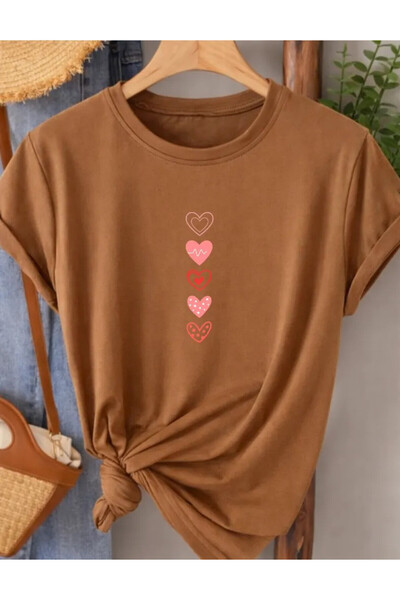 Pink Sky Oversize T-shirt 100% βαμβακερό Unisex Άνετη εφαρμογή Τάση Νέα Σεζόν