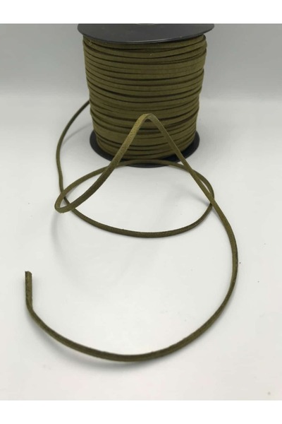 Zeyora Κορδόνι από δέρμα σουέτ 5 μέτρων, 3 χιλιοστά -, Κορδόνι για χάντρες πρ...