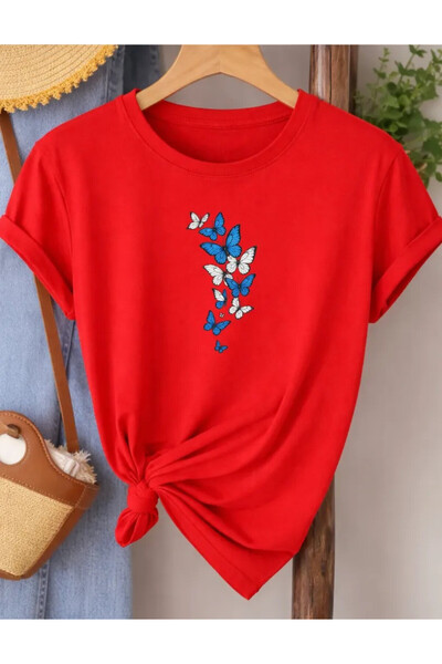 Pink Sky Oversize T-shirt 100% βαμβακερό Unisex Άνετη εφαρμογή Τάση Νέα Σεζόν