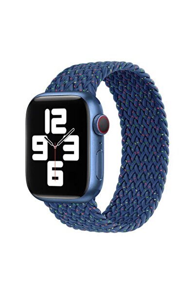 Orso Hera Braided Blue Sparkle Λουράκι για Apple Watch 44/45/46/49mm (Size: M)
