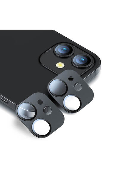 ESR Full Cover 9H Camera Glass iPhone 12 mini Black (2-Pack)