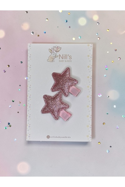 Nills Baby & Kids Simli Yıldız Pens Toka – Parlak Yıldız Çocuk Saç Tokası 2’l...