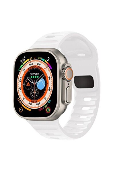 Orso Λουράκι σιλικόνης λευκό για Apple Watch 44/45/46/49mm