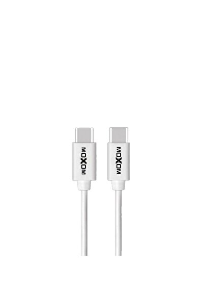 MOXOM PD USB-C to USB-C 60W Fast Charging Mini Cable 0,20m White