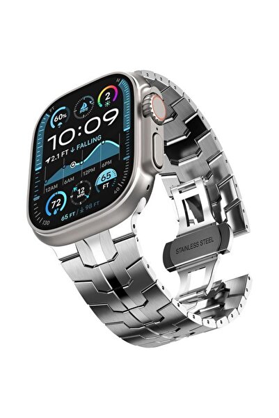 Orso OrsoBand Metal TitanForce Bracelet Silver Apple Watch 44/45/46/49mm