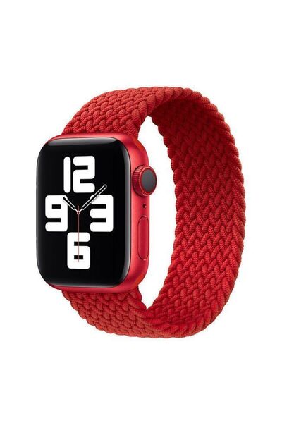 Orso Hera Braided Red Λουράκι για Apple Watch 44/45/46/49mm (Size: L)
