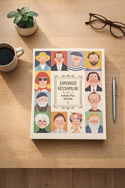 uğurlu dükkan Zamansız Ressamlar Stickerlı Plan Ajandası I 16,5X20cm
