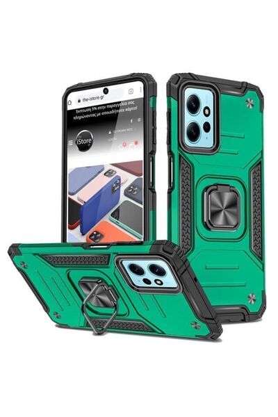 OEM Θήκη Armor Ringstand Green Xiaomi Redmi Note 12 4G