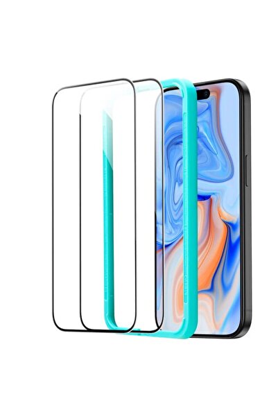 ESR Premium Quality Full Cover Tempered Glass iPhone 16 Plus/15 Plus (2-Pack ...