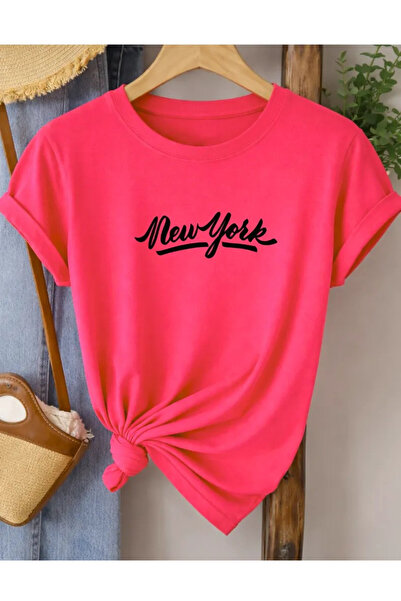 Pink Sky Oversize T-shirt 100% βαμβακερό Unisex Άνετη εφαρμογή Τάση Νέα Σεζόν