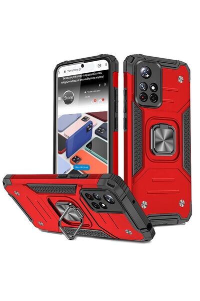 OEM Armor Ringstand Case Red Xiaomi Redmi Note 11s 5G