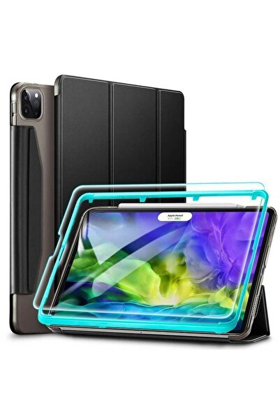 ESR Set Yippee Trifold Case Black + Tempered Glass iPad Pro 11 2018/2020