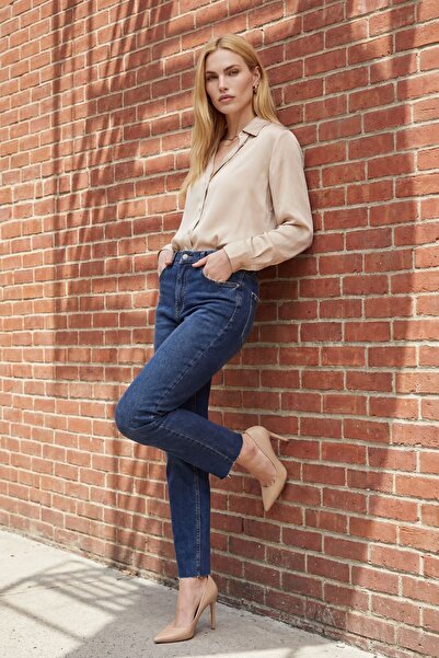 Hiccup بنطلون جينز ضيق عالي الخصر من MY FASHION